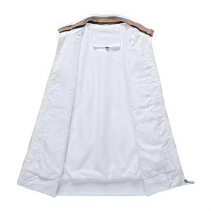 Chaqueta Universitaria Vintage Informal para Hombre, Transpirable, Hecha a Medida, Tejido Tejido, Cierre de Cremallera, Transpirable, Impermeable, Cortavientos, para Invierno - Product Image 3