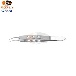 Pinzas oftálmicas de acero inoxidable, micro pinzas curvas, proveedor mayorista, instrumentos quirúrgicos para cirugía ocular - Product Image 2