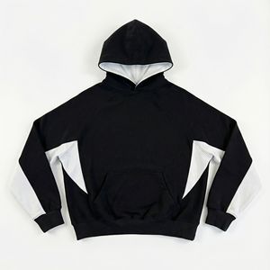 Ensemble 2 pièces personnalisé pour homme, sweat-shirt décontracté en coton 100% teint en pièce, tricoté uni, avec pantalon de survêtement en molleton bouclette pour homme - Product Image 2