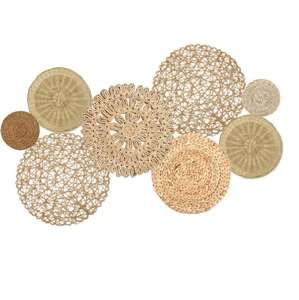 Décoration murale en jute en gros, dernière collection, fabrication artisanale, art mural en jute élégant pour la décoration de la maison et des hôtels, vente en gros - Product Image 1