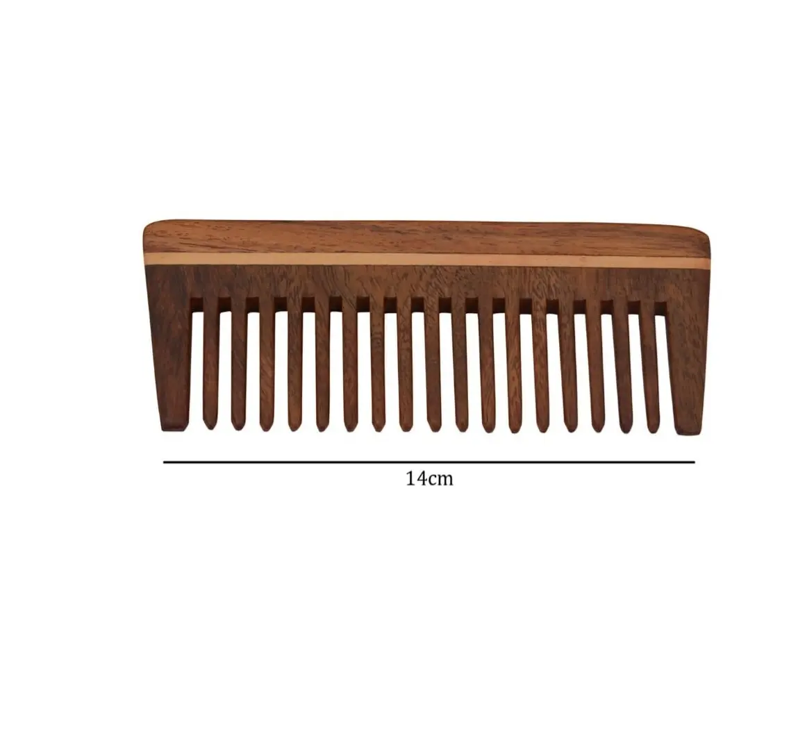 Superior Quality Customized Handcrafted For Thin or Thick Hair Fine Tooth Natural Biodegradable Wooden Bamboo Comb In Wholesale