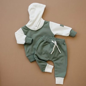Conjuntos de chándal de algodón para niños, conjunto de chándal orgánico francés Terry para niños, chándales personalizados para niños, conjuntos de ropa para niños - Product Image 3