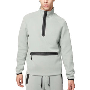 Wholesale 400 Gsm <b>Thick</b> 100% Cotton Fleece <b>Hoodies</b> <b>for</b> <b>Men</b> Custom Logo Hooded Collar Casual <b>for</b> Winter Factory Non-Drawstring - Product Image 3