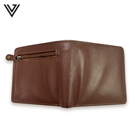 Dompet Lipat Pria Premium Kulit Sapi Nappa Berkualitas Tinggi, Multifungsi, Bahan Katun, Warna Hitam Coklat Coklat Muda Merah Anggur