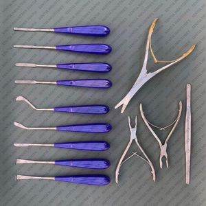 Ensemble d'instruments chirurgicaux de rhinoplastie les plus vendus, ensemble d'instruments de chirurgie nasale en acier inoxydable, ensemble d'instruments de chirurgie nasale manuels, CE - Product Image 6