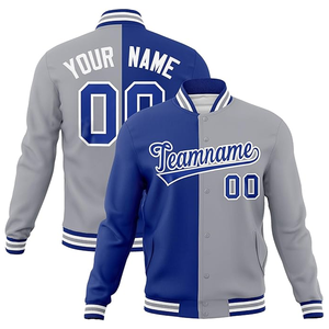 Chaqueta de béisbol Varsity ligera de alta calidad para adultos y jóvenes, chaqueta cortavientos Bomber Letterman dividida personalizada, tela de temporada de invierno - Product Image 1