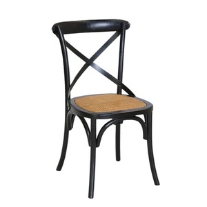 Sillas de Restaurante con Asiento de Ratán, Diseño Tradicional, Silla de Comedor de Madera Moderna y Duradera para Uso Comercial - Product Image 1