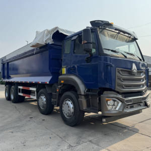 รถเทรลเลอร์รถดั้ม12ล้อยาง13R22.5 HOWO NX 440HP U Bucket 8x4 LHD - Product Image 1