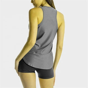 Logo personnalisé vêtements de sport d'été pour femmes respirant vêtements de sport entraînement débardeur dos nageur mode décontracté Spandex Yoga débardeurs - Product Image 2