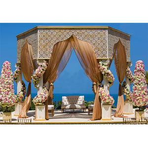 Mariage Roman Fibre Mandap Californie Mariage Indien Bollywood Thème Mandap Dernière Cérémonie De Mariage Mandap Allemagne - Product Image 1