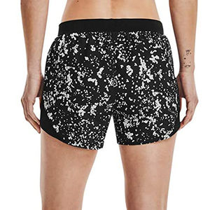 Pantalones cortos ajustados personalizados para mujer, ropa de calle transpirable de longitud corta con logotipo bordado personalizado, cintura alta, alta calidad - Product Image 3