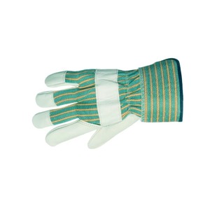 Guantes de trabajo de cuero de alta calidad 707 Guantes de seguridad de aparejo canadiense naranja de alta visibilidad para hombres - Product Image 5