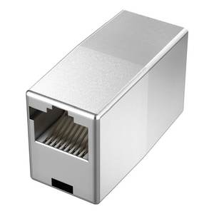 Coupleur de câble réseau Hama 5E Cat 5e, adaptateur et connecteur argentés, modèle 00200326 0814229 - Product Image 1