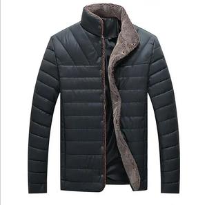 Veste en duvet blanche d'hiver pour hommes personnalisée en gros veste d'hiver matelassée de haute qualité style mode grande taille - Product Image 3