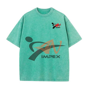 Oversized Acid Wash Cotton T-<b>Shirt</b> for <b>Men</b> High Quality Custom Logo Printing T <b>Shirt</b> - Product Image 3