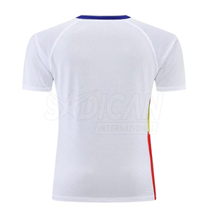 เสื้อยืดแขนสั้นผู้ชาย ผ้าโพลีเอสเตอร์ 100% เนื้อนุ่ม เทคโนโลยีแห้งเร็ว เหมาะสำหรับชุดเทนนิส ตัวเลือกที่สมบูรณ์แบบสำหรับการฝึกซ้อมและการแข่งขันในช่วงฤดูร้อน - Product Image 5