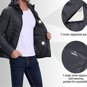 Vestes d'hiver chaudes pour hommes avec logo personnalisé Vêtements d'extérieur à bulles d'air Vestes pour hommes par robe de sport - Product Image 4