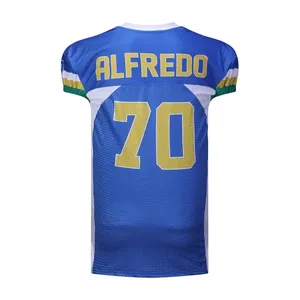 Ensemble de maillots de football américain XL et grande taille de haute qualité pantalon de sport en polyester respirant Prix direct usine par sublimation - Product Image 2