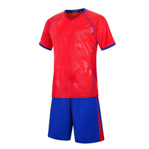 Ensemble d'uniformes de football unisexe de haute qualité Maillot de haute équipe Vêtements de football avec logo personnalisé brodé Survêtement inclus - Product Image 2