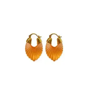 Pendientes de aro de acrílico hechos a mano de alta calidad diseño de gota de moda para fiesta y ropa de playa - Product Image 5