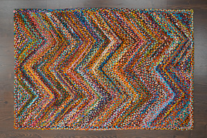 Tapis de jute Bohemian Bliss tissé à la main avec amour et expertise ajoutant une touche de nomadisme global à vos sols apportant - Product Image 2