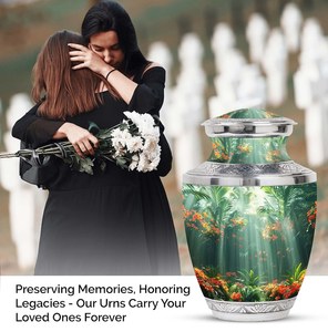 Urnas forestales biodegradables para cenizas de cremación modernas para cenizas humanas recuerdo urnas decorativas para cenizas urnas de entierro verde - Product Image 5