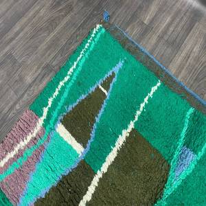 พรมลายซิกแซ็กสำหรับตกแต่งบ้านทำด้วยมือวัสดุ100% จากผ้าฝ้าย - Product Image 1