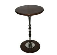 Nouvelle Arrivée Table Basse et Table d'Appoint Zen Asiatique Légère en Fer avec Plateau en Bois pour Décoration Intérieure Anniversaire