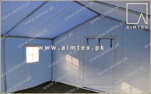 Tienda de alivio de refugio rápido, lona de algodón, carpas móviles de un poste de pie, adecuadas para acampar al aire libre, carpa de alivio espaciosa - Product Image 5