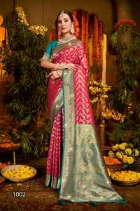 Saroski en soie Collection de vêtements de fête pour femmes Saree Toutes les saisons Catalogue complet disponible au tarif de gros pour les tenues de fête - Product Image 2