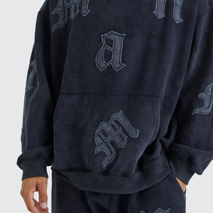 Chándal lavable con ácido serigrafiado Último precio fabricante pakistaní chándal lavable con ácido para hombre talla grande de alta calidad - Product Image 6