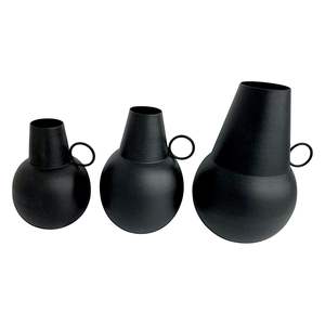 Vase en métal élégant à double poignée, vase à fleurs décoratif en or pour centre de table de mariage, fournitures pour événements, décoration de table - Product Image 4