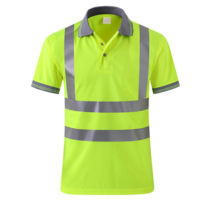 Chemise de travail en coton personnalisable, jaune, réfléchissante, haute visibilité, respirante, imperméable, gilet de sécurité pour l'hiver, pour le travail en extérieur - Product Image 1