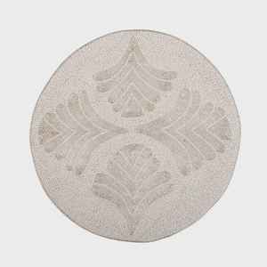 Napperon perlé Chargeur rond fait à la main pour salle à manger de luxe et décor de vacances Pièce unique perlé à la main, napperon, pendaison de crémaillère - Product Image 2