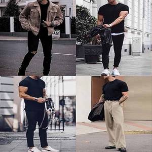 À la mode disponible beaucoup de couleurs bonne qualité t-shirts pour hommes unisexes vêtements meilleure taille t-shirts téléchargés par robe de sport - Product Image 4