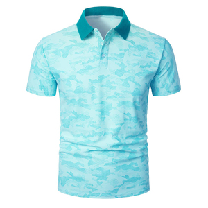 เสื้อโปโลผ้าไอซ์ซิลค์เย็นสบายสำหรับฤดูร้อน รุ่นใหม่ ยูนิเซ็กส์ สำหรับผู้ชาย เสื้อโปโลถัก แห้งเร็ว ระบายอากาศได้ดี - Product Image 1