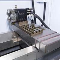 Torno CNC de Cama Plana de Alta Resistencia PG46, Máquina de Fresado Lineal con Sistema de Control GSK/KND