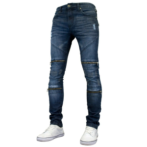 2025 nouvelle mode trou denim jeans patch décontracté pantalon droit hommes pantalons - Product Image 5