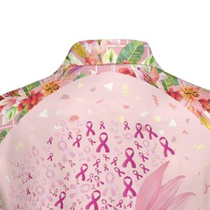 Polo deportivo informal para mujer al mejor precio, material transpirable con logotipo personalizado y diseño comprimido estampado por sublimación - Product Image 5