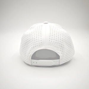 Casquette de golf 5 panneaux pour homme avec logo personnalisé en PVC caoutchouc, perforations découpées au laser, imperméable, avec corde, casquette snapback de golf pour homme - Product Image 4