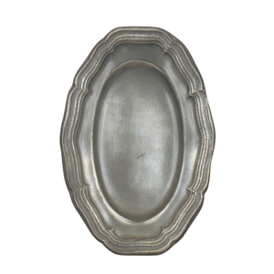 Plateau de service en métal aluminium de la plus haute qualité avec poignée décorative, plat ovale plaqué argent pour hôtel, restaurant - Product Image 4