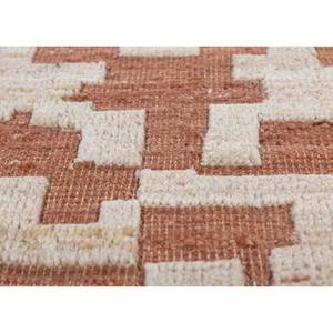 Thyme Red Orange Hand Knotted Wool <b>Rugs</b> AKWL-13014 Geometric Abstract Kilim for Home for Entryway Hallway Rectangle <b>Space</b>-9x12" - Product Image 3
