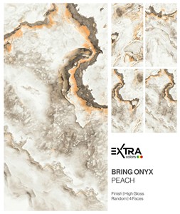 Carreaux de porcelaine émaillés à surface brillante BRING ONXY PEACH - Product Image 1