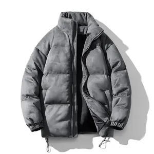 <b>Mens</b> Fashion Windproof <b>Velvet</b> Puffer <b>Jacket</b> Custom Outdoor Winter <b>Jacket</b> <b>Men</b> Casual Hooded Down <b>Men's</b> Puffer <b>Jacket</b> - Product Image 5