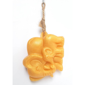 ชุดของขวัญ2024ชุดของขวัญสบู่ทองน้ำมันมะพร้าว100กรัมรูปช้างพร้อมผลิตภัณฑ์ฟองน้ำใยบวบของประเทศไทย - Product Image 4