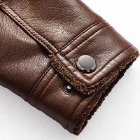 Veste en cuir pour hommes de super qualité, 100% cuir de vache original avec doublure intérieure en fourrure Acheter maintenant