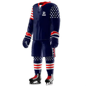 Dernier design, haute qualité, nouvelle arrivée, uniforme de hockey sur glace imprimé, respirant, durable, personnalisable, polyester - Product Image 4