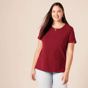 T-shirt d'été pour femmes Serene, doux, respirant, écologique, coupe ajustée, spandex/coton, grande taille, fluide, décontracté, extensible, quotidien - Product Image 5