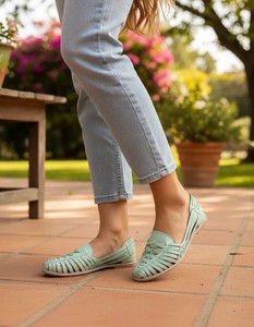 Chaussures plates en cuir tissé pour femmes, respirantes, antidérapantes, légères, tendance, pour tous les jours - Product Image 5