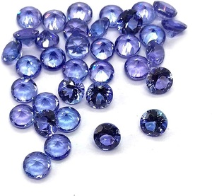 Joyería de piedras preciosas de zoisita de tanzanita azul vivo Natural 5mm 7mm corte facetado brillante piedra de tanzanita no calentada - Product Image 5